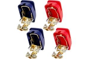 XTDMJ Bornes Bateria, Terminales de Batería, Bornes Bateria Coche 12V para Coches Camiones Autobuses Caravana Autocaravana Barco de Caravana (2 Pares)