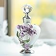 YUFENG Refillable Empty Flower Crystal Perfume Bottle Handmade Home Decor Lady Wedding Gift