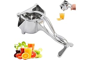 ‎GENERISCH Zitronenpresse Edelstahl, 2026 Neu Saftpresse Manuell für Alle Zitrusfrüchte, Tragbarer Obstpresse Limettenpresse Klein Lemon Squeezer Spülmaschinengeeignet Und 100% Auspresstechnik (1PCS)
