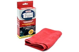 Mafra, 1Shine Interior, Chiffon de Nettoyage intérieur de Voiture en Microfibre, capturant la poussière, idéal pour Nettoyer Les Tableaux de Bord et Les Plastiques, Rouge, Taille 30x30cm