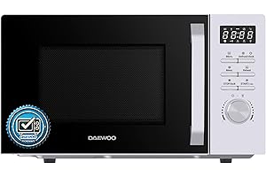 Daewoo MD-FC206SS Solo-Mikrowelle Solo-Mikrowelle, 20 L, 700 W Leistung, 8 Automatikprogramme, 5 Leistungsstufen, Timer, Silber