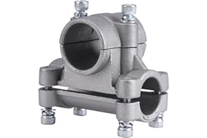 CYRANK Abrazadera de soporte de mango con pernos, soporte de mano para desbrozadora desbrozadora Abrazadera de puño para herramientas y equipos de montaje Accesorios de jardinería 26/28 mm(28)