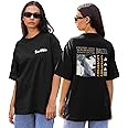 Broke Memers Oversized Cotton Graphic Print Taylor Swift Love Story Drop Shoulder T-Shirt for Women and Men