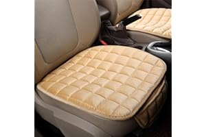 SALUCIA Sitzkissen Auto, Auto Sitzkissen Fahrersitz, Memory Foam Rutschfestes Autositzkissen Mit Aufbewahrungstasche (Beige)