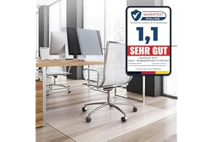 ‎OFFICEMARSHAL Office Marshal® Bodenschutzmatte in Trendfarben | 75 x 120 cm für Hartböden | ohne schädliche Weichmacher und PVC | Größe und viele Farben zur Auswahl (Semi-transparent/Milchig)