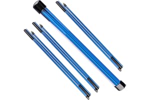 AMRTA Bâtons d'alignement de golf pliables pour entraînement de swing - Lot de 2/3 - Correcteur de posture pliable avec étui à tube - S'adapte dans un sac de golf - Aide à l'entraînement