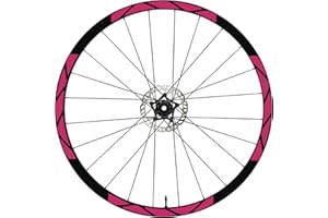 DUALCOLORSTAMPE Autocollants pour jantes de vélo VTT 26" - 27,5" - 28-29" pouces, stickers pour roues de vélo VTT, jantes de course pour VTT, code B0012 (28-29" pouces, fuchsia 41)