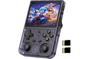Anbernic RG353V Consoles de Jeux Portables, Dual OS Android 11 and Linux System Support 5G WiFi 4.2 Bluetooth Moonlight Streaming HDMI Output Built-in 64G SD Card 4452 Jeux