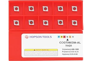 Hopson Tools CCGT060204-Aluminium vändbara plattor, HM skärplatta för bearbetning av aluminium eller färgmetaller, 10 stycken