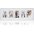 ARPAN MDF Multi Aperture Photo Picture Frame 3, 5 or 6 Aperture (5 Aperture White)