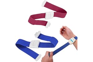 BAOSROY Laccio Emostatico Medico,Laccio Emostatico Fast,Laccio Emostatico Tourniquet,Laccio Emostatico Medico di Qualità,A Rilascio Rapido e Lento,per Infermieri e Medici (Blu + Rosso)