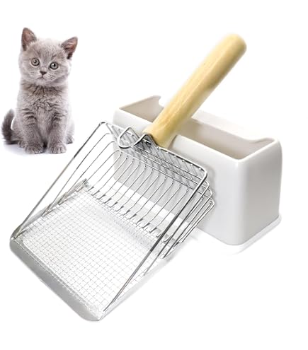 Katzenklo Schaufel Mit Behlter Und 8 Abfallscken  2in1 Premium  Katzenstreu Schaufel