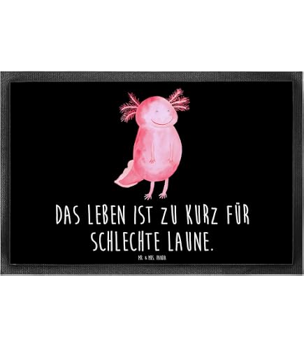 Mr. & Mrs. Panda Fußmatte 40x60 Cm – Mit Spruch 'Hat Die Blume Einen...', Rutschfest, Waschbar Bis 30°C