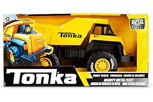 Tonka Mighty Metal Fleet | Dump Truck | Kids Construction Toys for Boys and Girls, Vehicle Toys for Creative Play, Motor Skill Development for Kids Ages 3+ | Basic Fun 06061