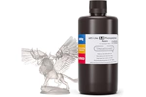 ELEGOO Résine ABS Like 3.0 pour Imprimante 3D 1000g Translucide, Résine Imprimante 3D à Durcissement 405nm UV, Robuste et Moins Fragile pour 3D Printer LCD