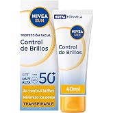 NIVEA SUN Glare Control Face Protection FP50+ Breathable - Mattifying 12 h - Carnitine, Tapioca, Rice Starch, Licocalcon A -