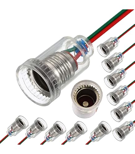 10 Lampadine E10 6V 0.3A - Luce Calda Per Presepi E Case Delle Bambole