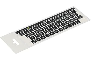 ‎LACERTO Lacerto® | 14x14mm Deutsche Aufkleber für PC/Laptop & Notebook Tastaturen mit mattem kratzfestem Laminat, Germany Keyboard Stickers QWERTZ | Farbe: Schwarz