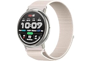 OUTPUTBT Nylon Cinturino 20mm per Amazfit Active 2/Active/Amazfit GTS/GTS 2/2e/GTS 3/GTS 4/GTS4 Mini/GTR Mini/Amazfit Bip/Bip U/BipU Pro/Bip 3/Bip3 Pro/Pop/Pop Pro Cinturini Sport per Uomo Donna