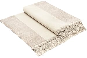 ‎BIEDERLACK Bocasa Biederlack Salt & Pepper“-Überwurf aus Baumwolle, Salt & Pepper Beige, 100x200 cm