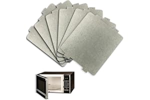 EUYKQNOI Piastra di Mica per Forno a microonde,6 Pezzi Mica per Microonde Universale Piastre per Forno a Microonde Accessori,Protezione per Forno a Microonde in Mica,Mica per Microonde Universale Pias