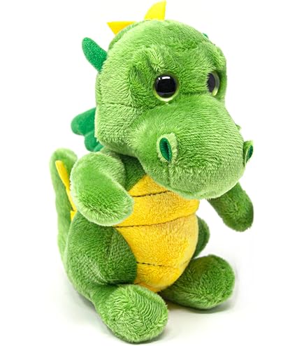 Heunec Dragon Coconut GRS/PET Plush Toy - Orange, Embroidered Face, Recycled Material - View #4