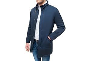 EVOGA Giaccone piumino uomo Sartoriale giacca Soprabito Elegante casual Invernale