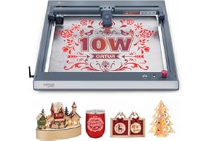 Occasion- ORTUR OLM3 Graveur Laser, Puissance de Sortie de 10 W, 0.05mm Super Fine Compression Point, Ajouter un Contrôle Hors Ligne APP, Vitesse de Déplacement Jusqu'à 20000 mm/min