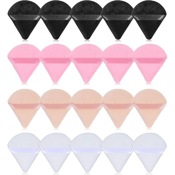 18 Stück Powder Puff Set Im Schokoladen-Look – Weiche Make-up-Schwämme Für Foundation, Puder & Mehr, Nass/trocken Verwendbar