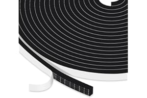 YIMIKI Upgraded Strong Adhesive Draft Excluder for Doors, Soundproof Closed Cell Foam Draught Excluder for Door Window AC Insulation, Waterproof Weatherstrip, Anti-Collision, Scratchproof, Total 15M