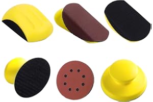 MINZHI 2 st Handslipblock 12,7 cm Rund Handslipblock Mus Handslipblock Slipblock Handslipblock Lämplig för polering av bilkar