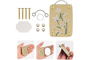 LUMOOM Mikro Blumenpresse, Metall Blumenpresse, Pflanzenpresse, Kreative Miniatur-Pflanzenpresse, Blume Werkzeug, Blumenpflanzen Erhaltungs Set (D)