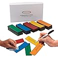 ECENCE 75pcs Magnetic whiteboard Strips Suitable for Writing on 2.36inchx0.79inch Multicolor Magnet Strips That can be Cut to Size wipeable Magnetic Sticker Magnetic Labels for whiteboards 23010101