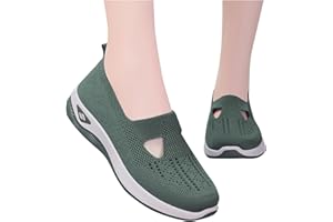 DWEVKEFUL Scarpe Ortopediche Donna Senza Lacci Morbida Sneakers Scarpe da Ginnastica Traspirante Antiscivolo Leggere Scarpe da Corsa Estive Comode Scarpe da Camminata