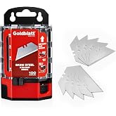Goldblatt 100 Pieces Replacement Blades for Cutter | SK2M Steel Trapezoidal Blades for Cutter and Cutter Knife, Strong and Du