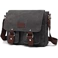 Sac Bandoulière Homme En Cuir Vintage - Sacoche Travers, Imperméable, 18x8x23 Cm, Pour Voyage, Travail - 12