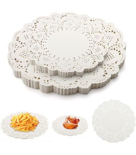 Centrini Carta Pizzo 400 Pezzi - Rotondi Bianchi Per Torte, Decorazioni Tavola E Feste - Foto 12