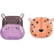 Villa D'Este Zahnputzbecher Safari - Porzellan Becher Für Kinder Mit Tiermotiv