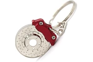 VMG-STORE Disque de frein Rouge Porte-clés de selle de frein Jante de vmg Store