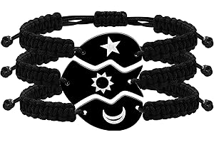 Uloveido Bracelets d'amitié avec inscription « Mom Dad Daughter Best Friends Forever Bitch 1/2/3 » pour mère, papa, fille, meilleures amies