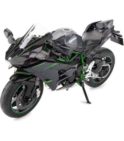 NewRay 1:12 Scale, Die Cast, 2011 Kawasaki Zx 14 Motorcycle (Green