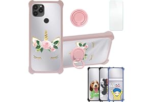 Aroepurt Funda para Kruger Matz Smartfon Flow 9 Funda Compatible con Kruger Matz Smartfon Flow 9 Case Carcasa [con 9H Dureza HD Protector Pantalla] PC + Silicona Soporte DYF-HJS