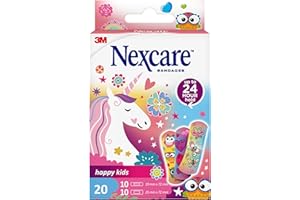 Pansements Nexcare Happy Kids Magic, Assortiment, 20/paquet