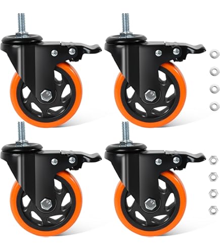 Set 5 Ruote Per Sedia Herman Miller | Per Parquet, Silenziose | Ricambio Per Aeron, Embody E Altre - Foto 2