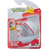 Pok&eacute;mon PKW3642 - Clip'n'Go Pok&eacute; Ball - Hopplo &amp; Premierball, 5 cm Fig&uuml;rl&uuml; Resmi Pok&eacute;ball