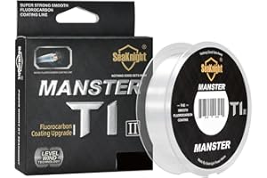 SeaKnight Línea Fluorocarbono 100m/110yds para Carpa, Monofilamento Transparente Invisible Líder de Hundimiento Rápido para Pesca en Mar 3-35LB