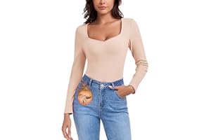 WOWENY Camiseta térmica de manga larga para mujer, de forro polar, con escote de cariño, elegante, camiseta térmica de manga larga, manga 3/4, cálida y cómoda, para invierno