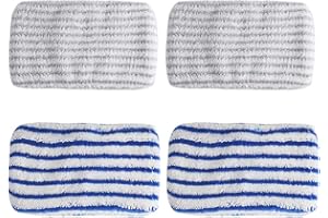 BettaWell 4 paños de microfibra de repuesto diseñados para Rowenta Clean & Steam ZR005801, ZR005804, ZR850002