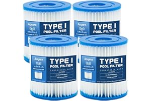 Aoyern Filter Größe 1, Filterkartuschen Gr. I für 58381, Typ I Poolfilter Kartusch Filterpatronen (4 Stück)