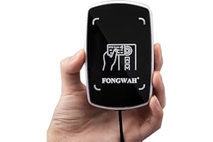 Fongwah Dual Frequency RFID Card Reader UID Scanner 13.56MHz & 125KHz NFC Tag Reader, Keyboard Emulator for ISO14443A/B, M1 S50 Chip and Proximity Cards